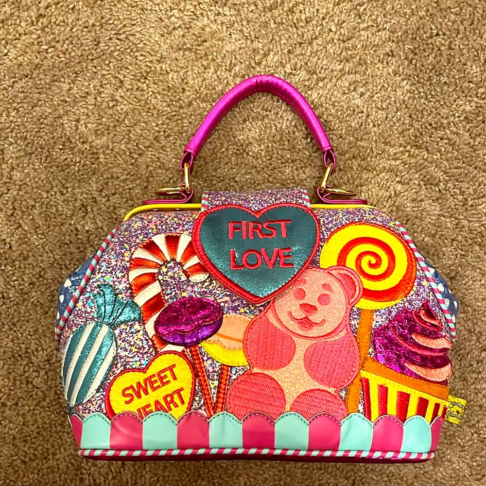 Irregular Choice medium sized multicolor cutesy First Love bag
